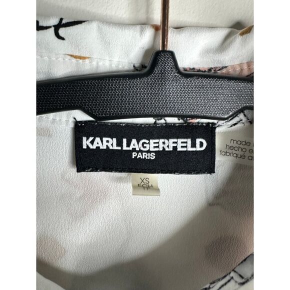 Karl Lagerfeld button down blouse - Picture 4 of 6
